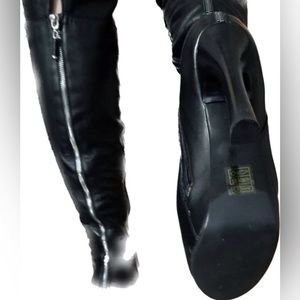 Genuine Leather 
women’s over the knee high heel boots